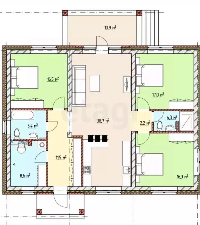 Дом в Тульская область, Тула городской округ, д. Ширино, Скворцово 2 ... - Фото 1