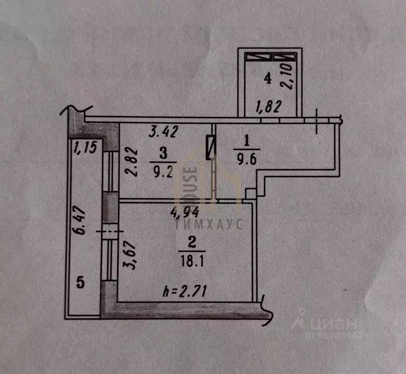 1-к кв. Омская область, Омск Городок Нефтяников мкр, ул. 4-я ... - Фото 2