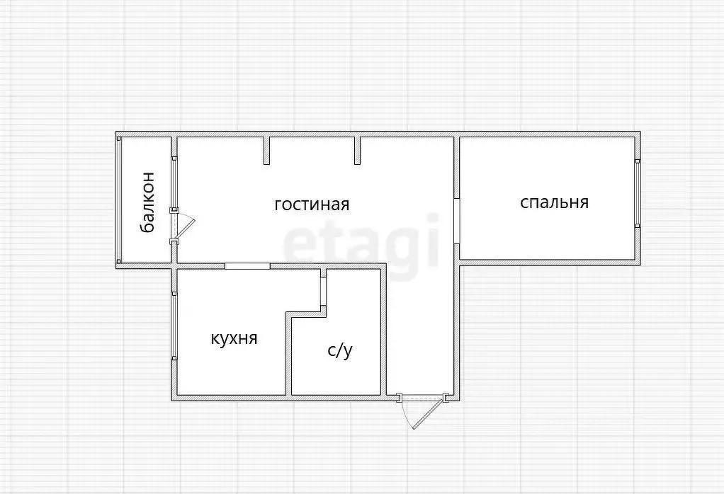 2-к кв. Приморский край, Артем Уссурийская ул., 23 (44.3 м) - Фото 1