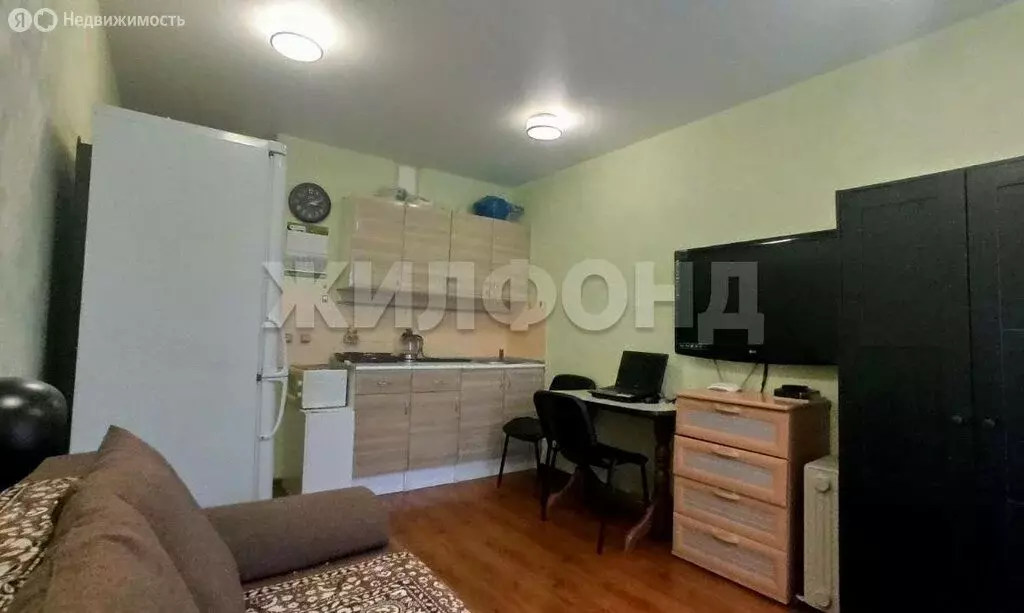 Квартира-студия: Новосибирск, Берёзовая улица, 19 (18.9 м) - Фото 1