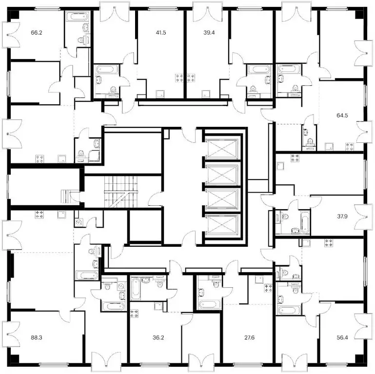 2-к кв. Москва Барклая 6 жилой комплекс, к6 (56.4 м) - Фото 1