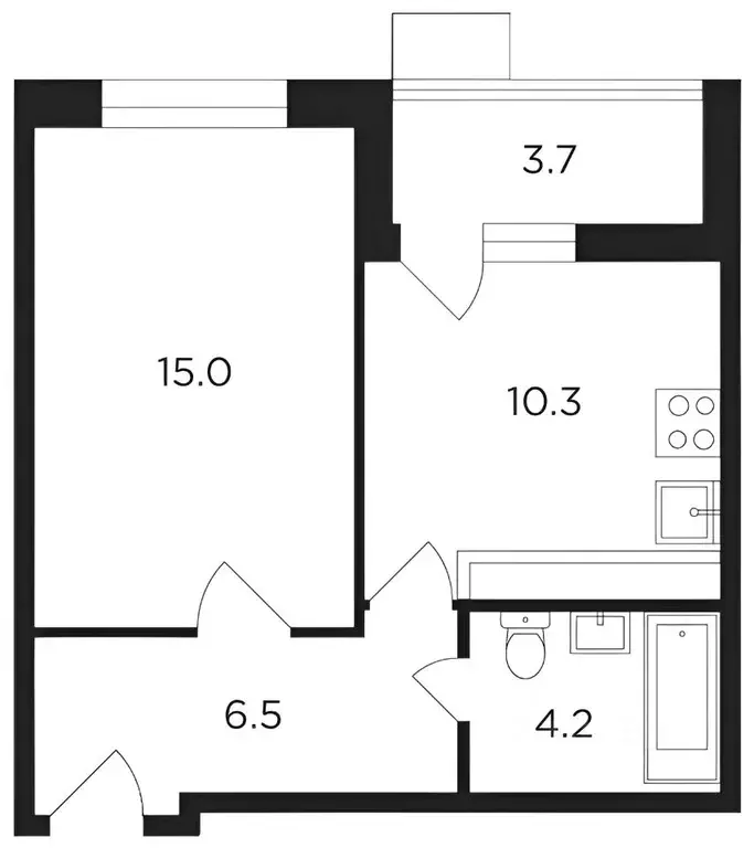 1-к кв. Москва ул. Михайлова, 31А (38.9 м) - Фото 2