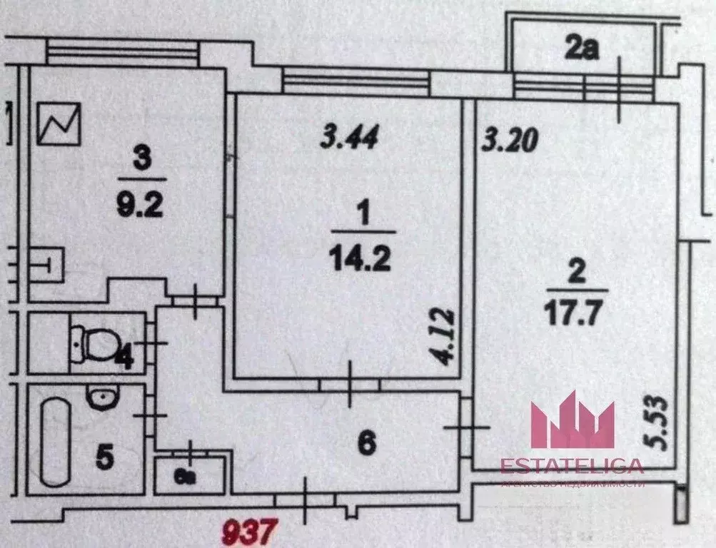 Квартира, 2 комнаты, 60 м - Фото 1