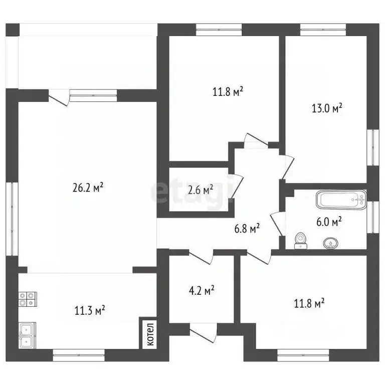 Дом в Тюменская область, Тюмень Березняковский мкр,  (96 м) - Фото 0