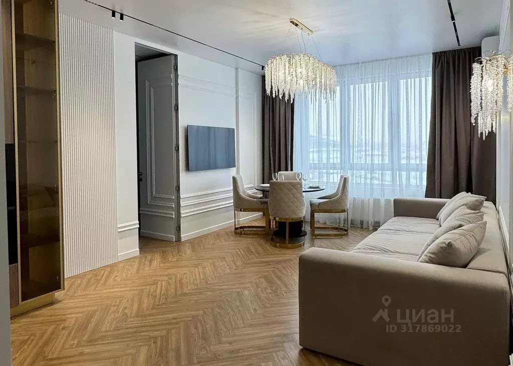 2-к кв. Татарстан, Казань ул. Мусина, 1 (75.0 м) - Фото 0