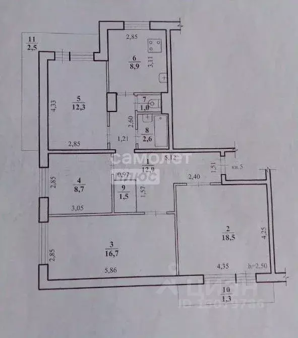 4-к кв. Забайкальский край, Чита 6-й мкр, 14А (86.9 м) - Фото 2