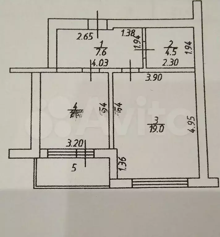 1-к. квартира, 42,4 м, 5/6 эт. - Фото 0