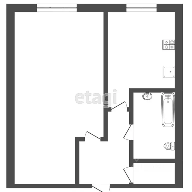 1-к кв. Тверская область, Тверь ул. Зинаиды Коноплянниковой, 12 (30.0 ... - Фото 1