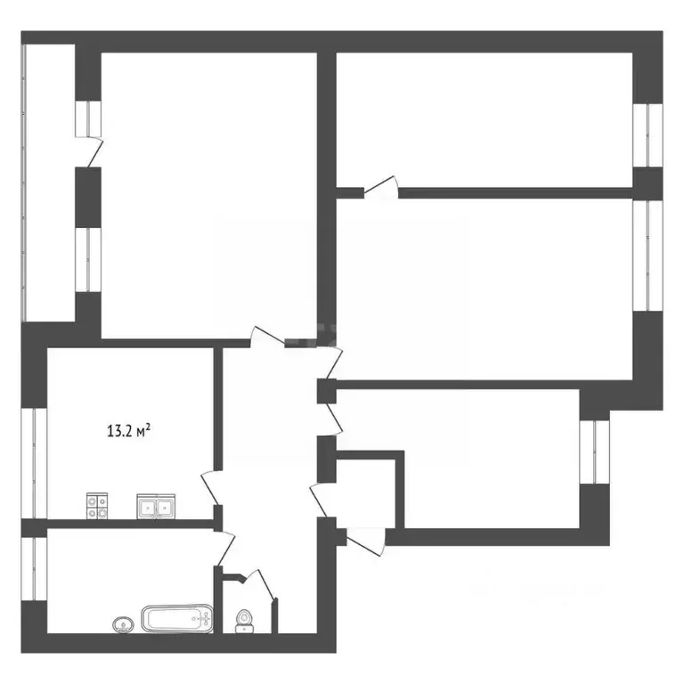 4-к кв. Тюменская область, Тюмень ул. 50 лет Октября, 26 (112.7 м) - Фото 2