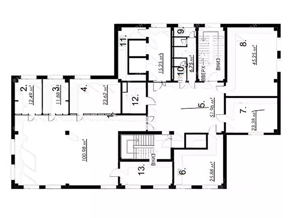 Офис в Санкт-Петербург 1-й Верхний пер., 2 (350 м) - Фото 1