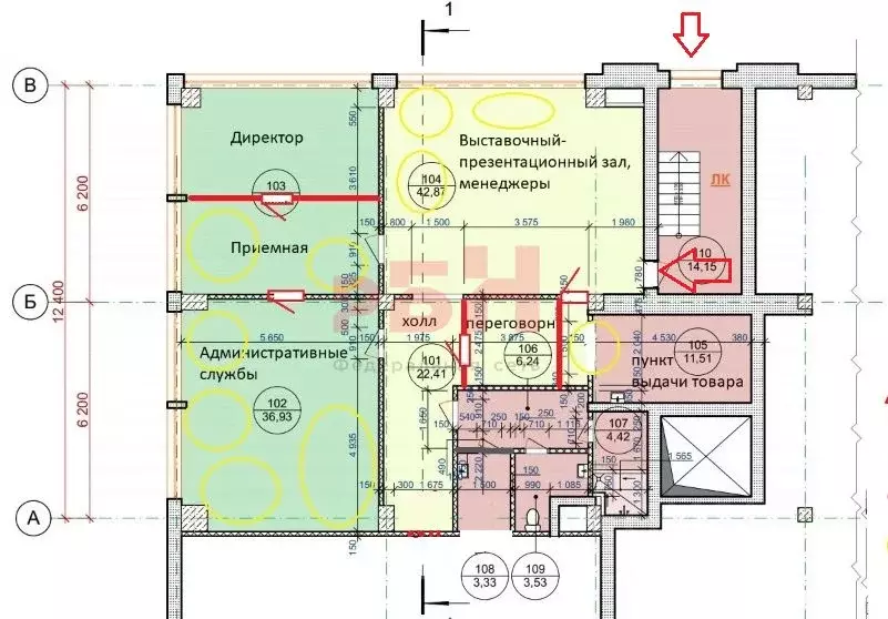 Офис в Свердловская область, Екатеринбург ул. Радищева, 55 (165 м) - Фото 2