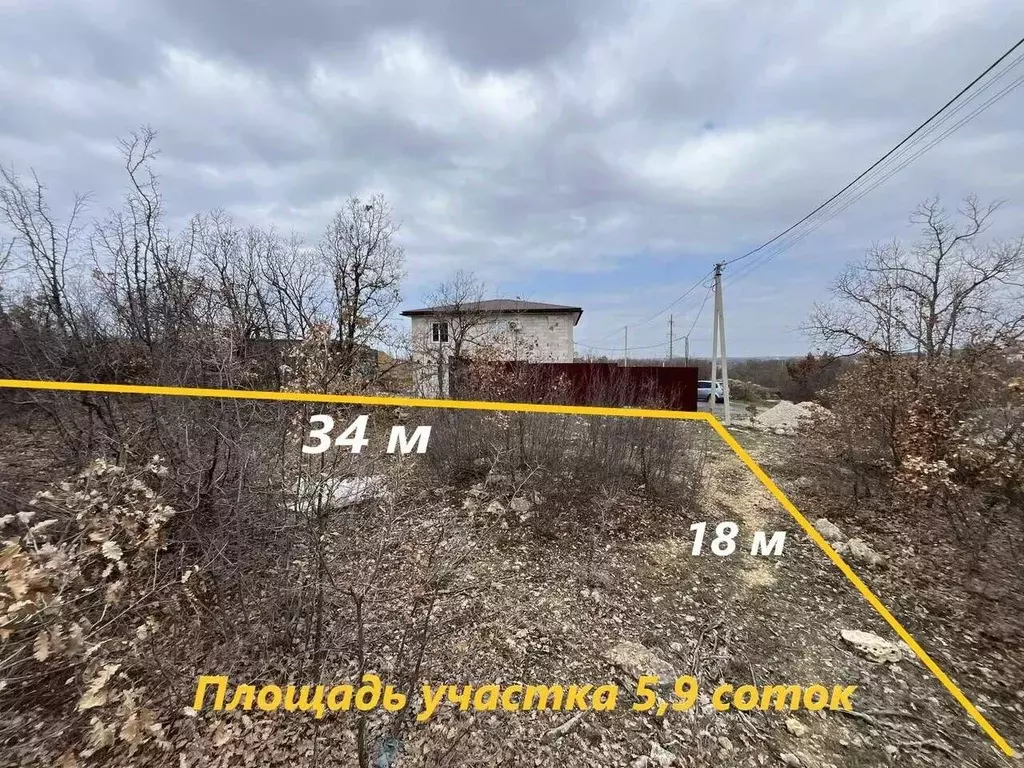 Участок в Севастополь ул. Ясеневая (5.9 сот.) - Фото 1