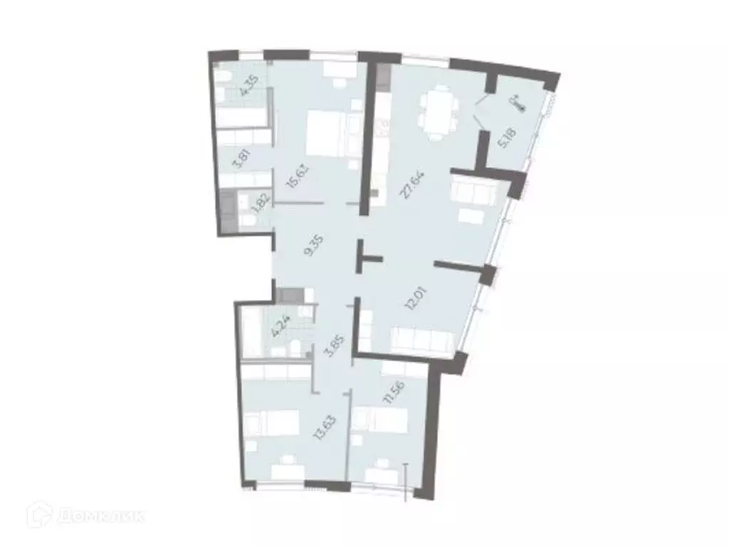 Продаётся 4-к квартира, 110.8 м - Фото 0