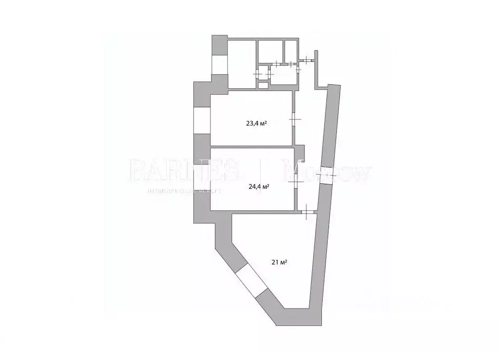 3-к кв. Москва Смоленская наб., 2А (103.0 м) - Фото 2