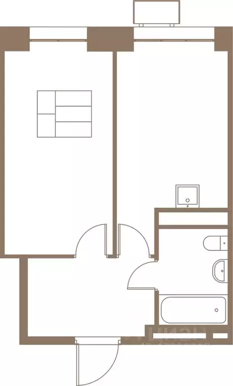 1-к кв. Московская область, Пушкино Фабрикант жилой комплекс, 1 (39.1 ... - Фото 1