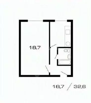 1-к кв. Москва ул. Шверника, 5К2 (30.0 м) - Фото 2