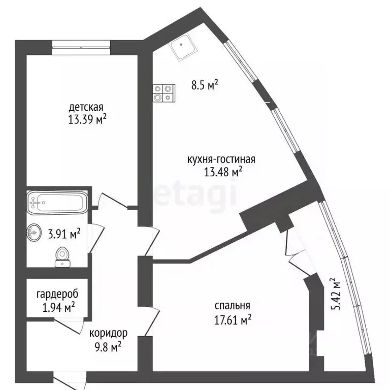 3-к кв. Мордовия, Саранск ул. Кочкуровская, 7 (73.0 м) - Фото 2