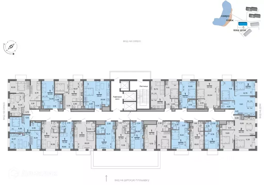 1-к кв. Рязанская область, Рязань Олимпийский городок мкр, 10 (23.6 м) - Фото 2
