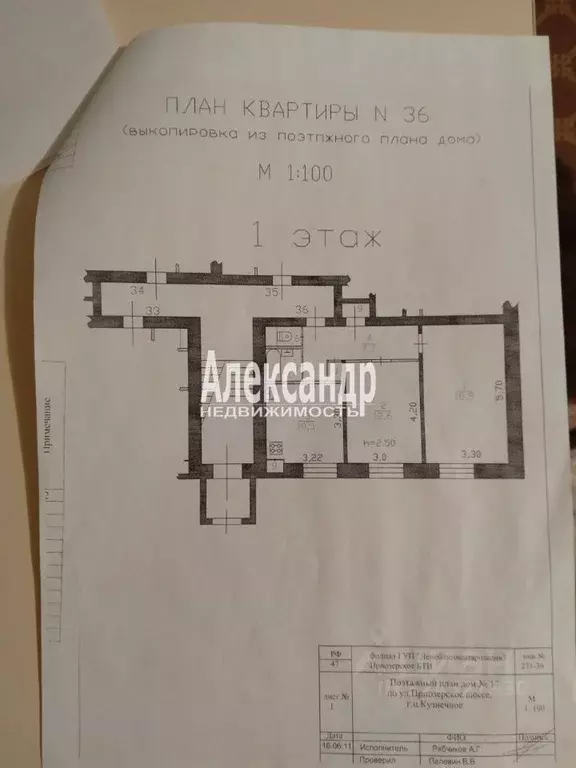 2-к кв. Ленинградская область, Приозерский район, Кузнечное пгт ... - Фото 1