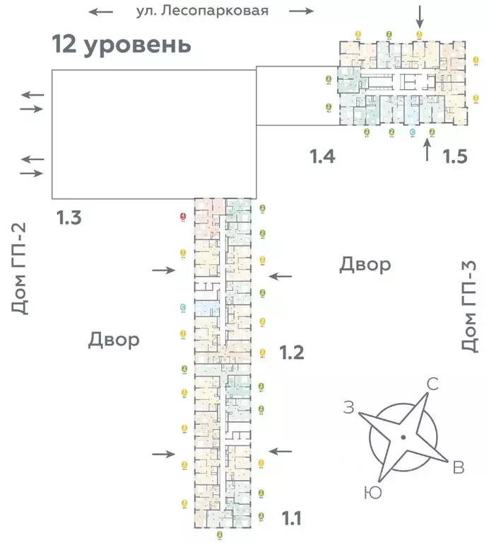 2-к кв. Тюменская область, Тюмень ул. Лесопарковая, 22 (55.8 м) - Фото 1