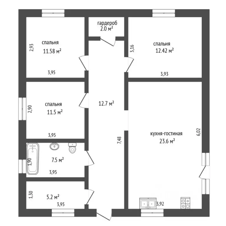 Коттедж в Тюменская область, Тюменский муниципальный округ, с. ... - Фото 1