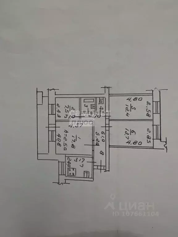 4-к кв. Липецкая область, Липецк Московская ул., 91 (76.5 м) - Фото 2