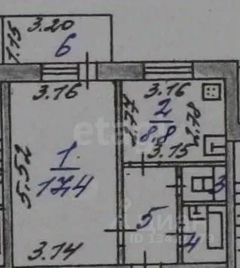 1-к кв. Белгородская область, Белгород ул. Есенина, 20а (33.9 м) - Фото 2