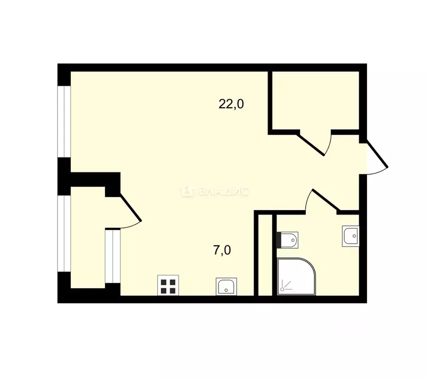 1-к кв. Московская область, Пушкино Ярославское ш., 141к2 (33.0 м) - Фото 2