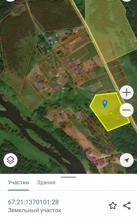 Участок в Смоленская область, Угранский муниципальный округ, ... - Фото 1