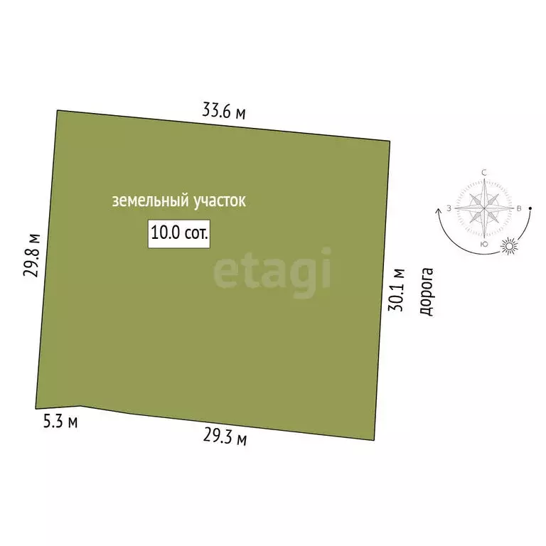Участок в Тюмень, СНТ Факел, 2-я линия (10.03 м) - Фото 0