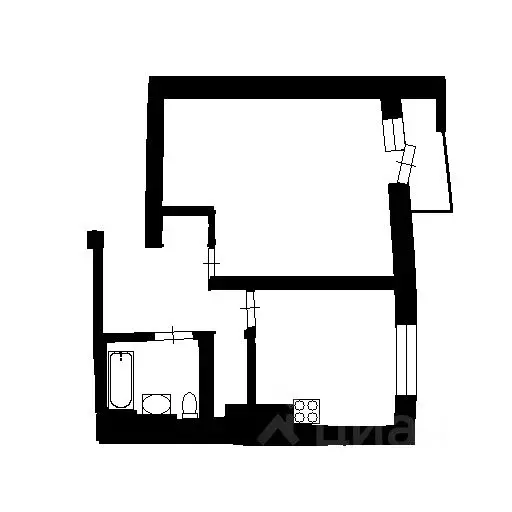 1-к кв. Башкортостан, Уфа ул. Мусы Джалиля, 68/1 (38.0 м) - Фото 2