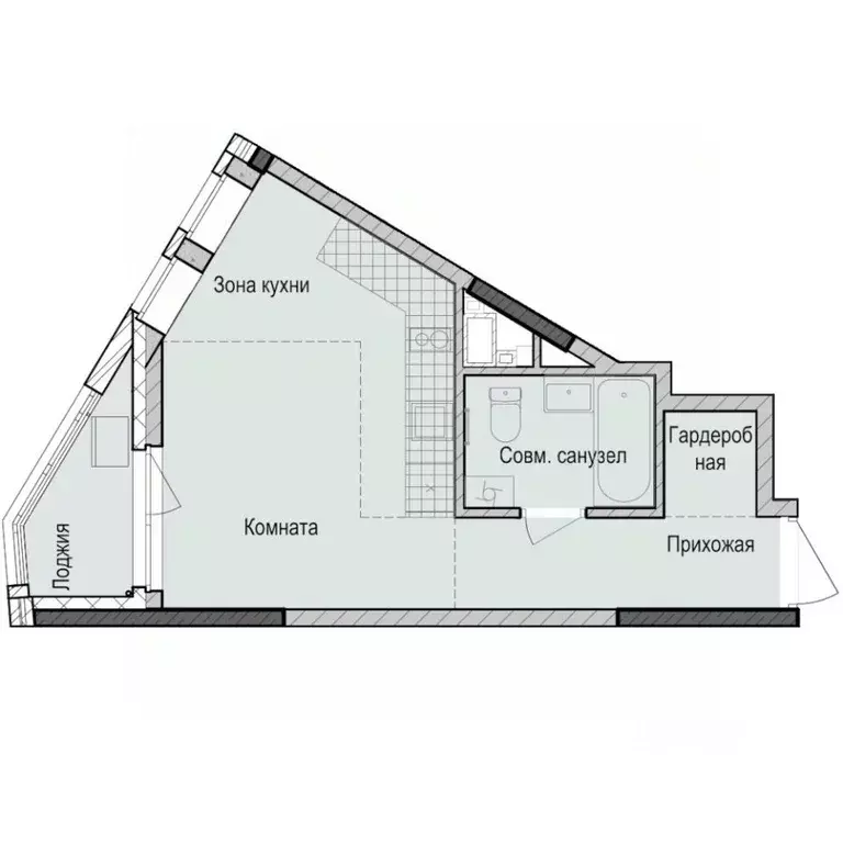 Студия Татарстан, Казань Седьмое Небо жилрайон, Унай жилой комплекс ... - Фото 1