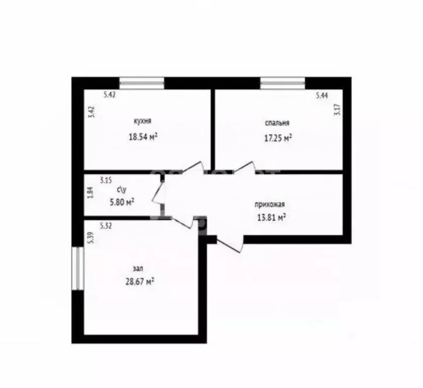 2-к кв. Дагестан, Дербент ул. Николая Гоголя, 52Е (85.0 м) - Фото 2