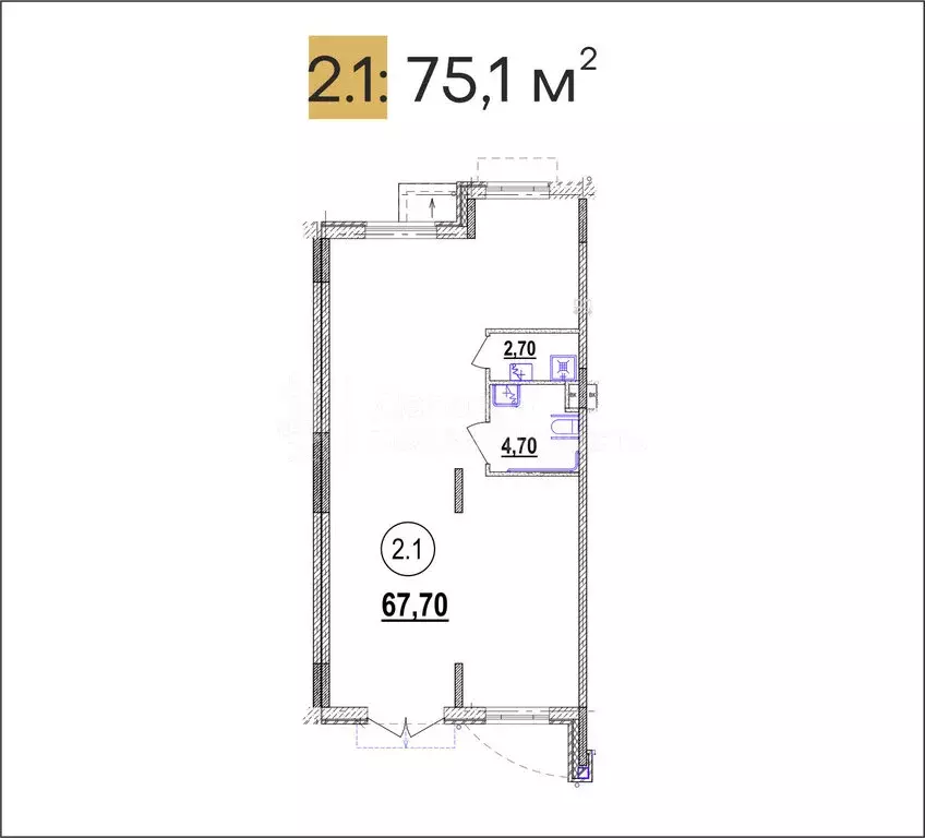 Торговая площадь (75.1 м) - Фото 2