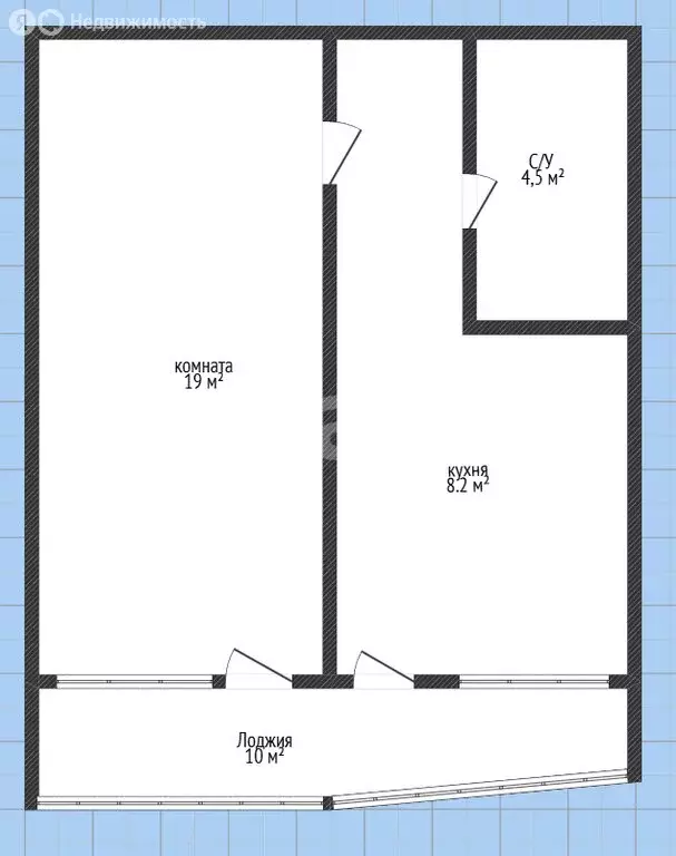 1-комнатная квартира: Каспийск, улица М. Халилова, 32А (47 м) - Фото 1
