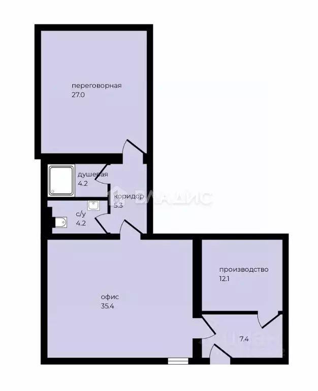 Офис в Санкт-Петербург, Санкт-Петербург, Петергоф Фабричная ул., 3 (97 ... - Фото 2