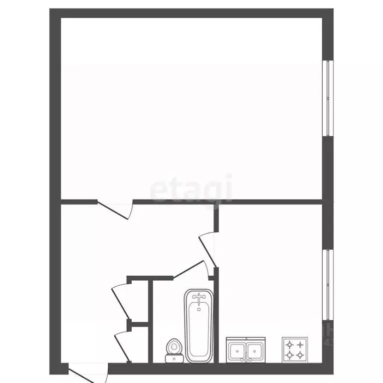1-к кв. Санкт-Петербург Лабораторный просп., 27 (35.5 м) - Фото 2