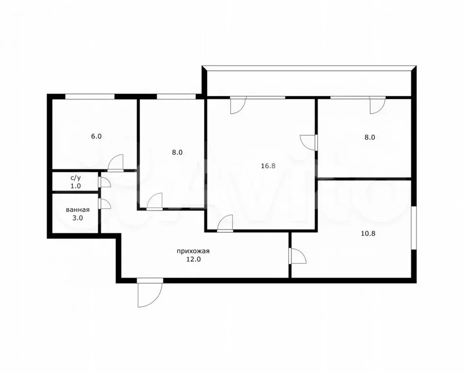 4-к. квартира, 65 м, 7/9 эт. - Фото 0