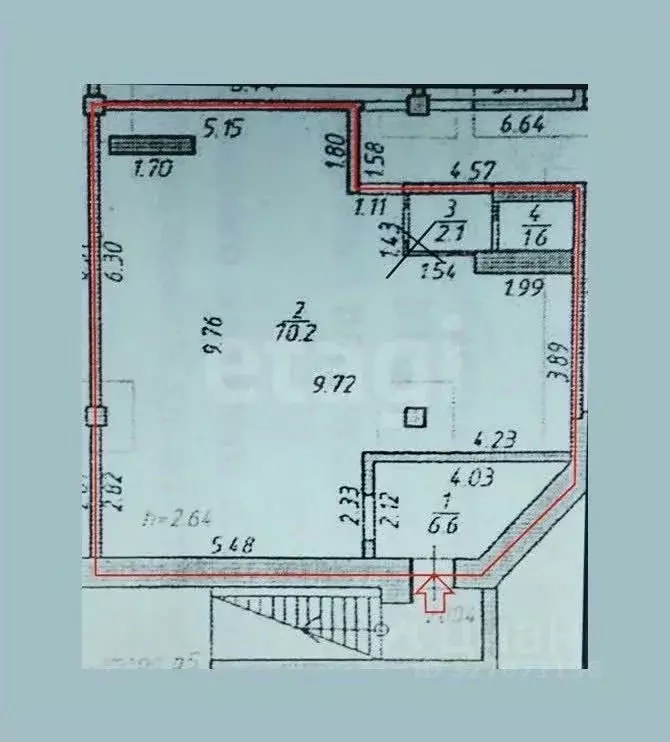 Торговая площадь в Псковская область, Псков Юбилейная ул., 36 (80 м) - Фото 1