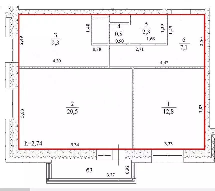 2-к кв. Ульяновская область, Ульяновск ул. Аблукова, 4 (52.8 м) - Фото 2