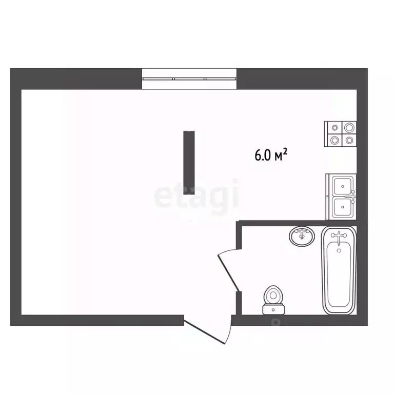 Студия Вологодская область, Вологда Судоремонтная ул., 46 (23.0 м) - Фото 0