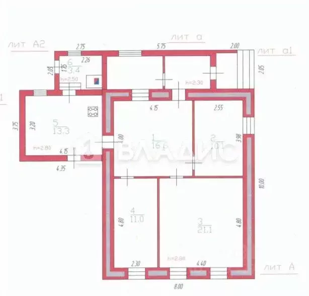 Дом в Пензенская область, Кузнецк Ульяновская ул., 117 (86 м) - Фото 2
