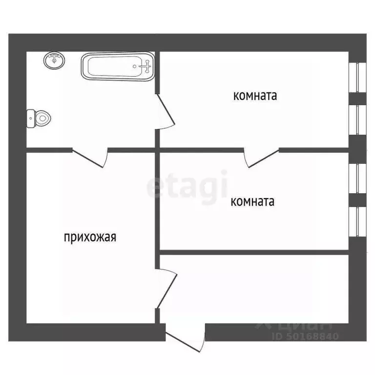 Дом в Саратовская область, Балашов Комсомольская ул., 24 (37 м) - Фото 2