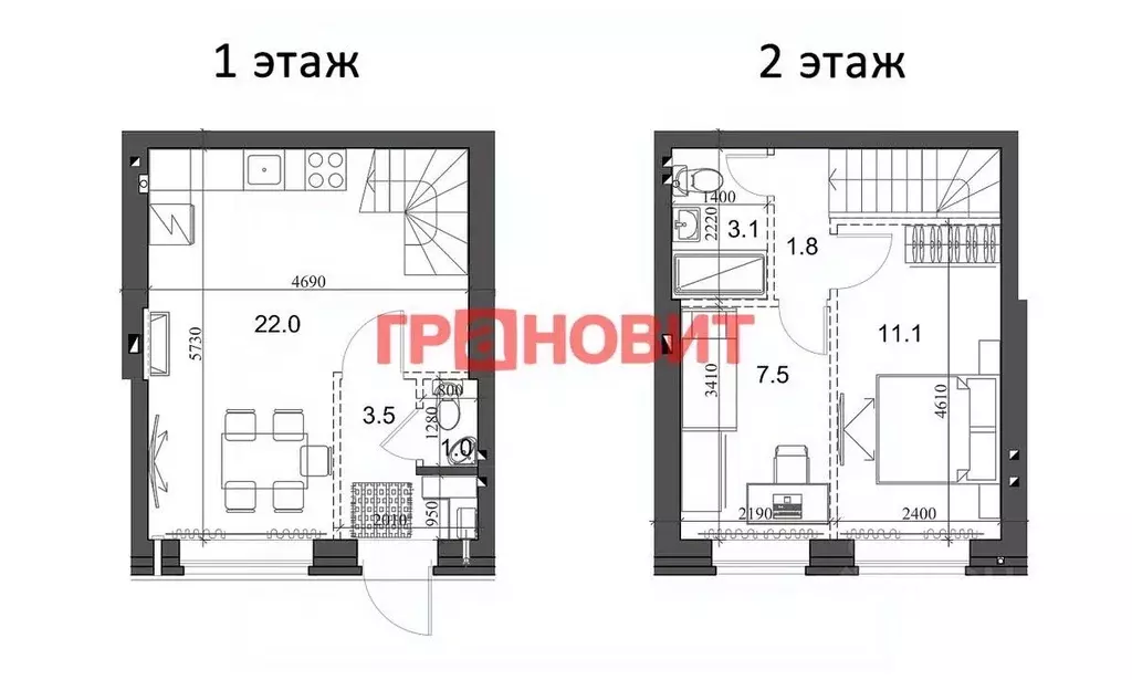 2-к кв. Новосибирская область, Новосибирский район, Мичуринский ... - Фото 1