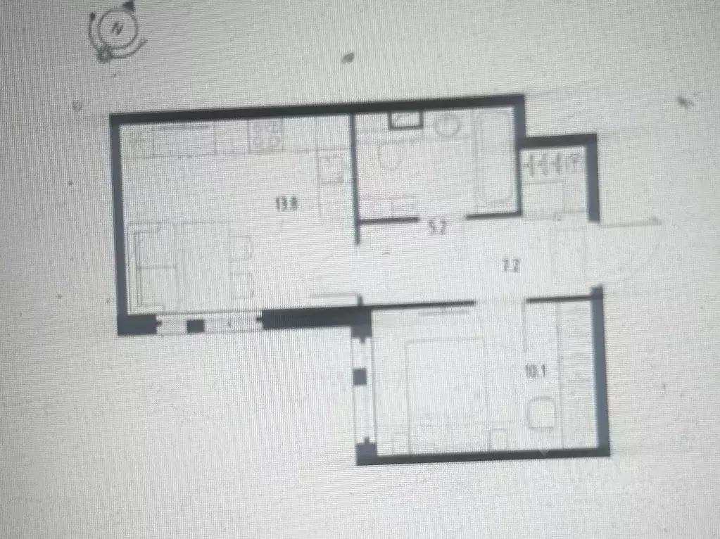1-к кв. Санкт-Петербург пос. Шушары, ул. Чудовская, 14к1 (35.0 м) - Фото 1