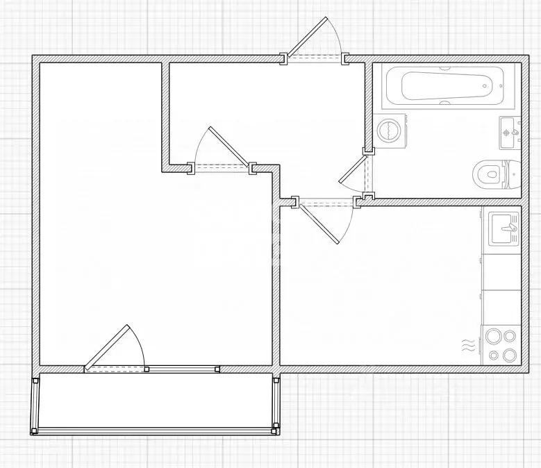 1-к кв. Пензенская область, Пенза ул. Терновского, 186 (26.6 м) - Фото 1