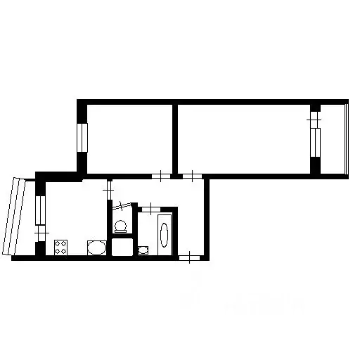 2-к кв. Московская область, Химки Молодежная ул., 64 (60.0 м) - Фото 2