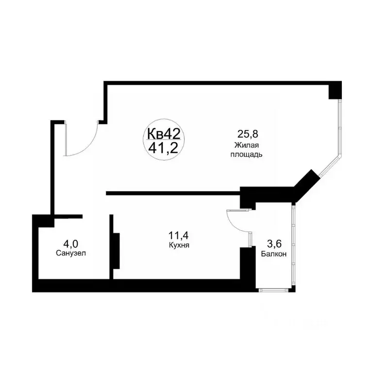 1-к кв. Московская область, Рузский муниципальный округ, Тучково пгт ... - Фото 1