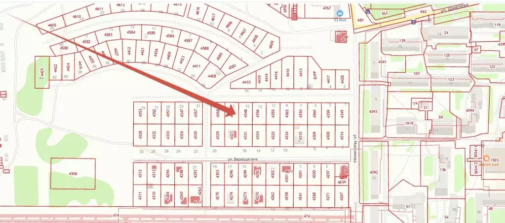 Участок в Владимирская область, Кольчугино ул. Карасева, 17 (10.0 ... - Фото 2