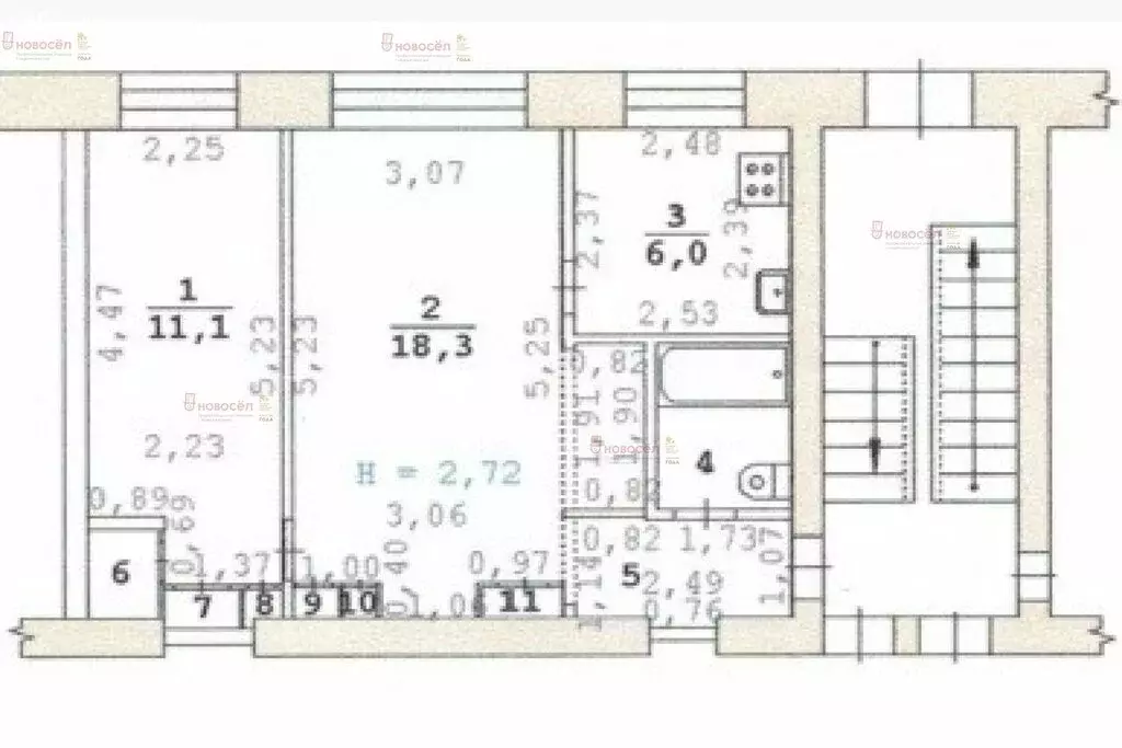 2-комнатная квартира: Екатеринбург, улица Учителей, 7 (43 м) - Фото 0